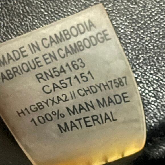 Calvin Klein Anya Signature Chain Black Faux Leather Purse Tote Shoulder Bag OS - Picture 14 of 14